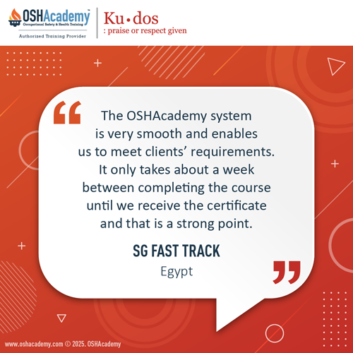 Kudos from SG Fast Track, Egypt