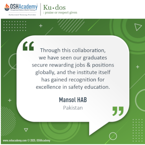 Kudos from Mansol HAB, Pakistan