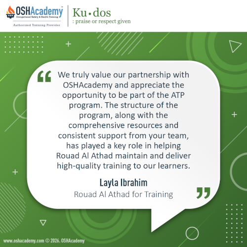 Kudos from Layla Ibrahim at Rouad Al Athad for Training